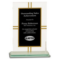 8 1/2" Contemporary Glass 4 Point Award